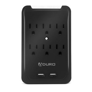 Aduro Surge Multi Charging Station w/ 6 AC Outlets & Dual USB Ports