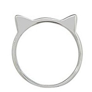 闪购！Silver Phantom Jewelry 猫耳朵设计戒指