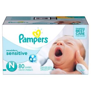 Pampers Gentle Care Diapers Newborn (80 Count)