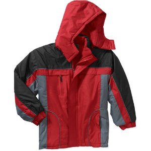 Climate Concepts Boys' Fleece Lined Jacket with Removable Hood