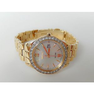 Seiko Women's SUT076 Solar-Power Gold-Tone Stainless Steel Watch
