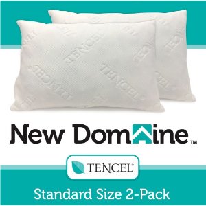 该换枕头了！New Domaine记忆海绵枕头含天丝枕套