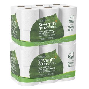 Seventh Generation Natural Bathroom Tissue, 12 Count (Pack of 2)