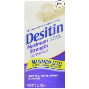 Desitin Diaper Rash Paste Maximum Strength, 2-Ounce (Pack of 6)