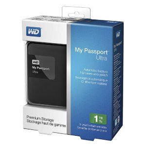 WD My Passport Ultra 1TB External USB 3.0/2.0 Portable Hard Drive