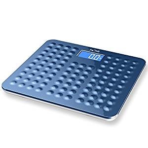 Famili Non Slip Accurate Digital Body Weight Bathroom Scale, 400lb/180kg, Blue