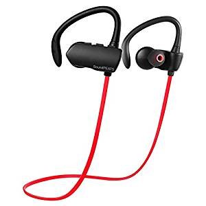 SoundPEATS Wireless Earbuds Sweatproof Secure Fit Bluetooth Headphones for Running