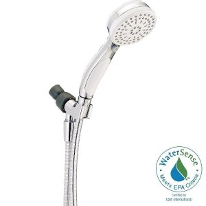 Delta ActivTouch 8-Spray Hand Shower in White and Chrome
