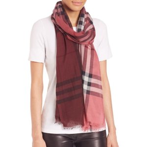 Select Burberry Scarf @ Saks Fifth Avenue