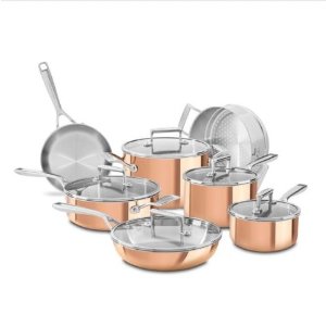 KitchenAid®Tri-Ply Copper 12-Piece Set