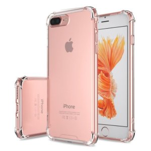 iPhone 7 Plus Case, ICESMART Crystal Clear TPU Back Cover With Drop Protection/Shock Bbsorption Soft Slim Flexible Transparent Case For Apple iPhone 7 Plus - Crystal Clear