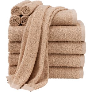 Mainstays Value 10-Piece Towel Set in Tan