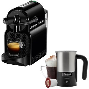 Nespresso Inissia Espresso 意式咖啡机+Aroma 不锈钢自动奶泡机(三色可选)
