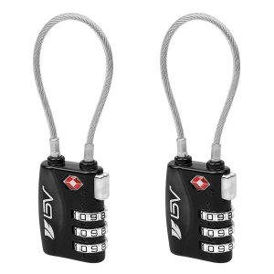 BV TSA-Accepted, Set-Your-Own Combination Travel Lock, Pair