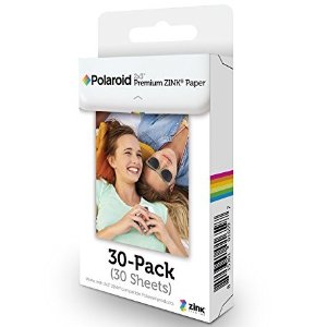Polaroid 2x3-Inch Premium ZINK Photo Paper for Polaroid Snap / Snap Touch / Z2300 / SocialMatic Instant Cameras / Zip Instant Printer, Regular Color Border, 30-Pack