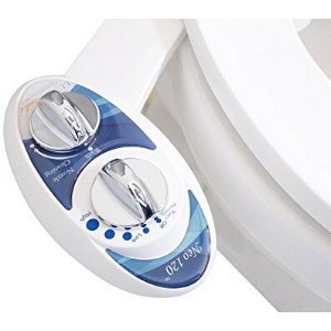 Luxe Bidet Neo 120 - Self Cleaning Nozzle - Fresh Water Non-Electric Mechanical Bidet Toilet Attachment