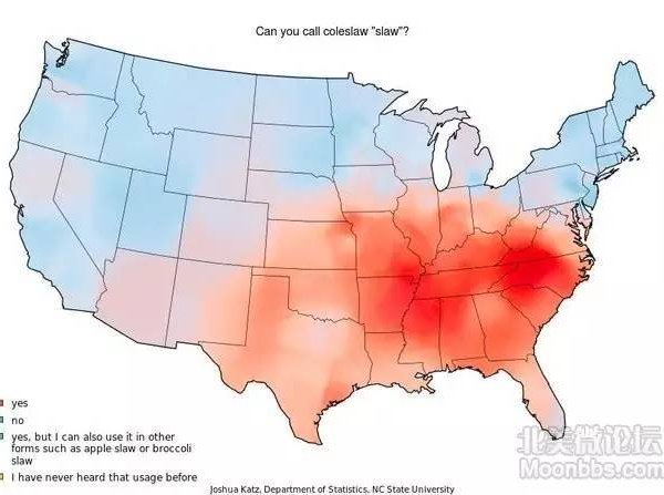 美国各地地区不同口音\/用词差很多!