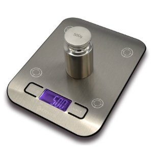 Etekcity 11lb 5kg Digital Multifunction Stainless Steel Kitchen Food Scale, Silver