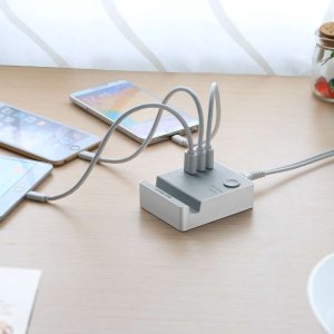 Ugreen 20W 3-Port USB Travel Wall Charger USB Hub with Cradle