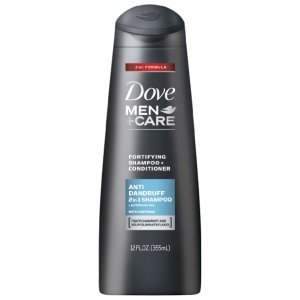 Dove Men+Care 2 in 1 Shampoo and Conditioner, Anti Dandruff, 12 oz