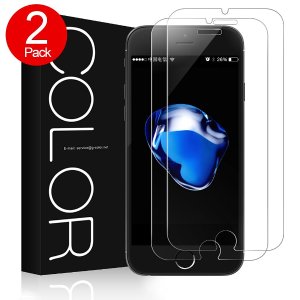 G-Color Tempered Glass iPhone 7 Screen Protector 2-pack