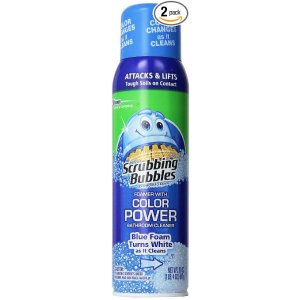 Scrubbing Bubbles Bathroom Cleaner Aerosol Color Change (Pack Of 2)