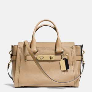 COACH Color Block Leather Swagger 37