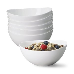 Porcelain Bowls, Set of 6 , 28 Ounce