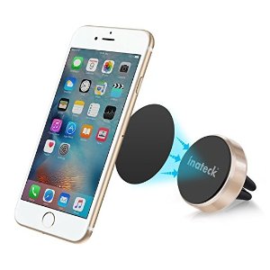 Inateck Aluminum Air Vent Magnetic Car Mount Phone Holder for iPhone 7, Samsung Galaxy S7 and Other Smartphones and GPS Devices