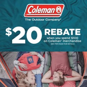 Coleman Sports and Outdoor Items @ Walmart