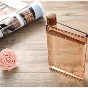 Dandyd A5 Memo Paper Bottle Flat Portable Notebook Water Bottle BPA Free for School Activity Outdoor Sports