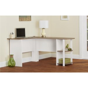 Altra Furniture 9354015PCOM Dakota L-Shaped Desk with Bookshelves