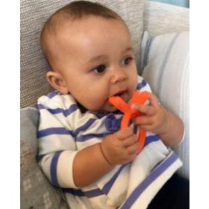 Comotomo Silicone Baby Teether Orange