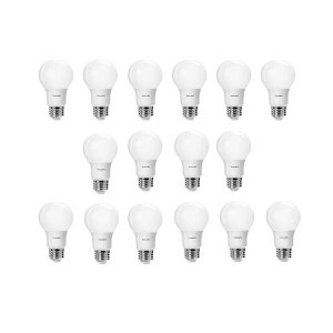16-Pack Philips 60W Equivalent A19 LED Light Bulb (Daylight)