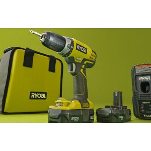 Ryobi Drill Plus Free Power Tool + Free Ryobi power tools