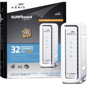 ARRIS SURFboard DOCSIS 3.0 Cable Modem, 1.4 Gbps Download Speeds (Model SB6190)