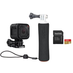 GoPro HERO Session Waterproof Camera + Handler + Head Strap