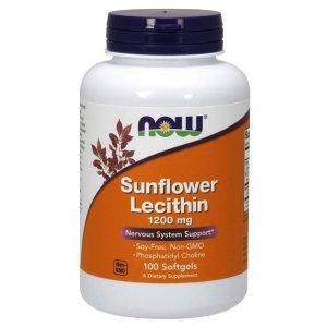 Now Foods Sunflower Lecithin, 1200mg, 100ct
