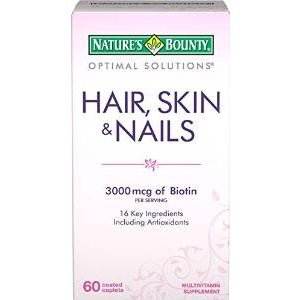 Nature's Bounty 头发，皮肤，指甲美容复合营养片(60片)