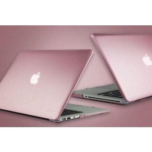 iBenzer时下流行经典玫瑰金/酒红色MacBook电脑壳促销