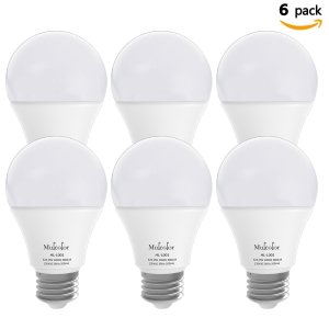 Mulcolor 60W LED Light Bulb Soft White (3000K) 6 pack