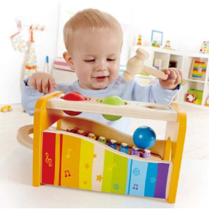 Hape - Pound & Tap Bench with Slide out Xylophone