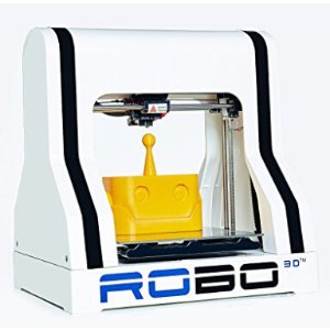 ROBO 3D R1 Plus 10x9x8-Inch ABS/PLA 3D Printer, White