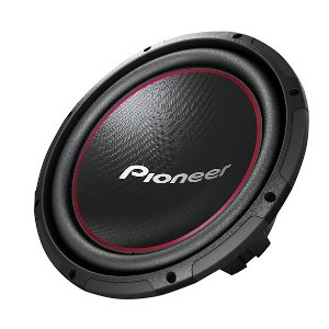 Pioneer - 12" Component Subwoofer with 1,300 Watts Max. Power - Black, Red