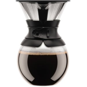 Bodum 11571-01 Pour Over Coffee Maker with Permanent Filter, 34 oz