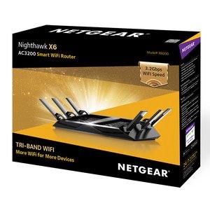 NETGEAR Nighthawk X6 AC3200 Tri-Band Gigabit WiFi Router (R8000)