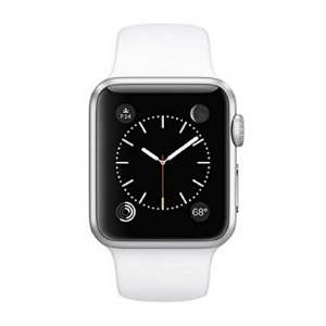 Apple Watch Series 1 38mm Silver Aluminum Case with White Band