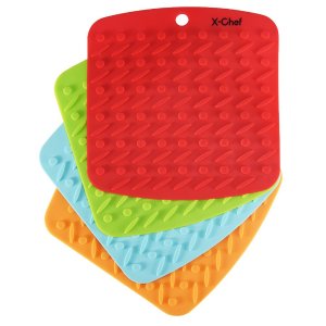 X-Chef Hot Pads Pot Holders Insulated Non Slip set of 4