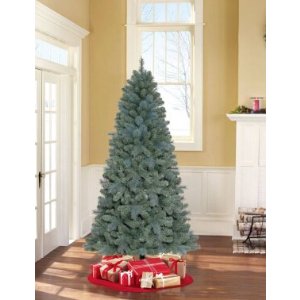 Holiday Time Unlit 7' Elwood Pine Artificial Christmas Tree