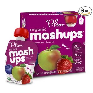 Plum 儿童有机水果泥 苹果莓子味 24袋